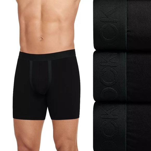 Jockey Other - JOCKEY Men's Small Chafe Proof Pouch Cotton Stretch Black Boxer Briefs 3-Pack